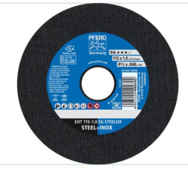 Picture of Pferd Cutting Disc 115X1 A60 SG STEELOX