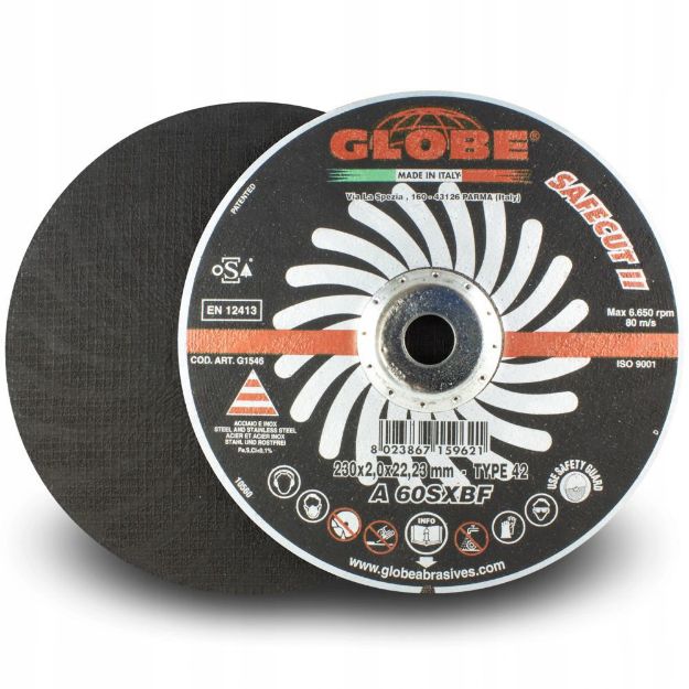 Picture of Globe 230x2x22 D/C Cutting Disc Steel 