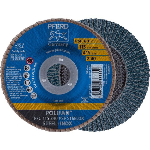 Picture of Pferd Flap Disc PFC 115 Z40 PSF STEELOX