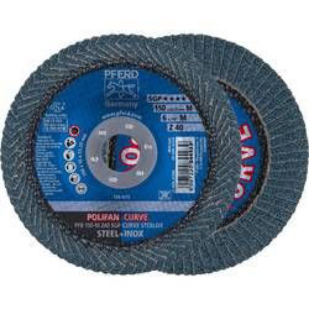 Picture of Pferd Flap Disc PFR 150 M Z40 SGP CURVE STEELOX