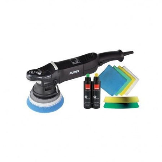 Picture of Rupes Bigfoot LHR15 Mark II Standard Kit 2 Polishing Foam, 2 Compound, 4 Mf Cloth