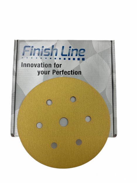 Picture of FinishLine 150mm Velcro Disc 6+1 Hole P80