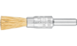 Picture of MOUNTED PENCIL BRUSH PBU  1010 BRASS 03 4007220153284 153284 Brush End Crimped MES Spindle 10 x 10