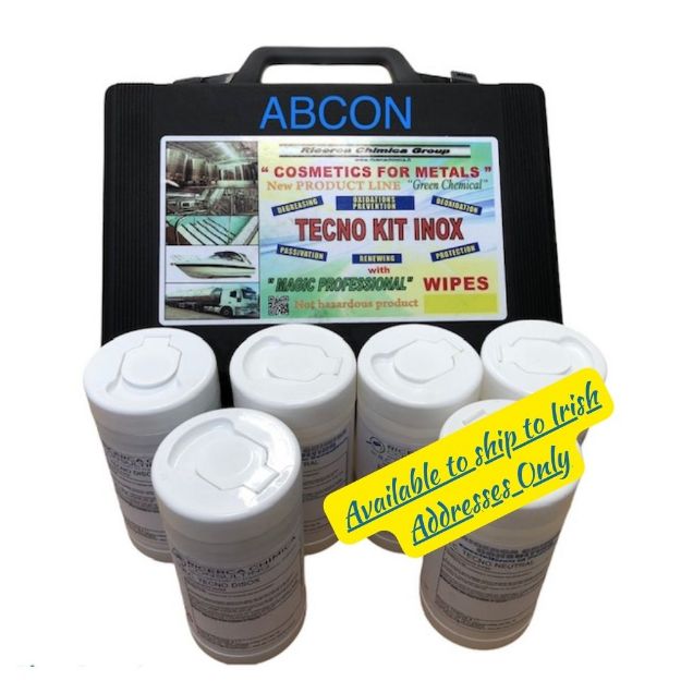 Picture of Technokit Stainless Care Kit wit 6 Jars of Wipes